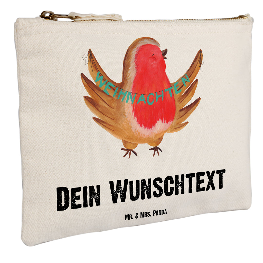 Personalisierte Schminktasche Rotkehlchen Weihnachten Personalisierte Schminktasche, Personalisierte Kosmetiktasche, Personalisierter Kosmetikbeutel, Personalisiertes Stiftemäppchen, Personalisiertes Etui, Personalisierte Federmappe, Personalisierte Makeup Bag, Personalisiertes Schminketui, Personalisiertes Kosmetiketui, Personalisiertes Schlamperetui, Schminktasche mit Namen, Kosmetiktasche mit Namen, Kosmetikbeutel mit Namen, Stiftemäppchen mit Namen, Etui mit Namen, Federmappe mit Namen, Makeup Bg mit Namen, Schminketui mit Namen, Kosmetiketui mit Namen, Schlamperetui mit Namen, Schminktasche personalisieren, Schminktasche bedrucken, Schminktasche selbst gestalten, Winter, Weihnachten, Weihnachtsdeko, Nikolaus, Advent, Heiligabend, Wintermotiv, Frohe Weihnachten, Weihnachtsmotiv, Weihnachtsgruß, Vogel, xmas