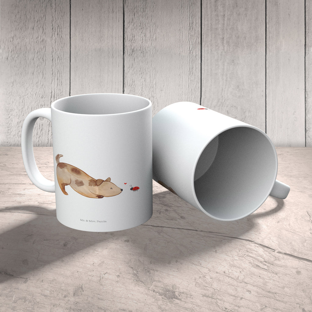 Tasse Hund Marienkäfer Tasse, Kaffeetasse, Teetasse, Becher, Kaffeebecher, Teebecher, Keramiktasse, Porzellantasse, Büro Tasse, Geschenk Tasse, Tasse Sprüche, Tasse Motive, Hund, Hundemotiv, Haustier, Hunderasse, Tierliebhaber, Hundebesitzer, Sprüche, Hunde, Hundespruch, Marienkäfer, Mischling, Mischlinghund