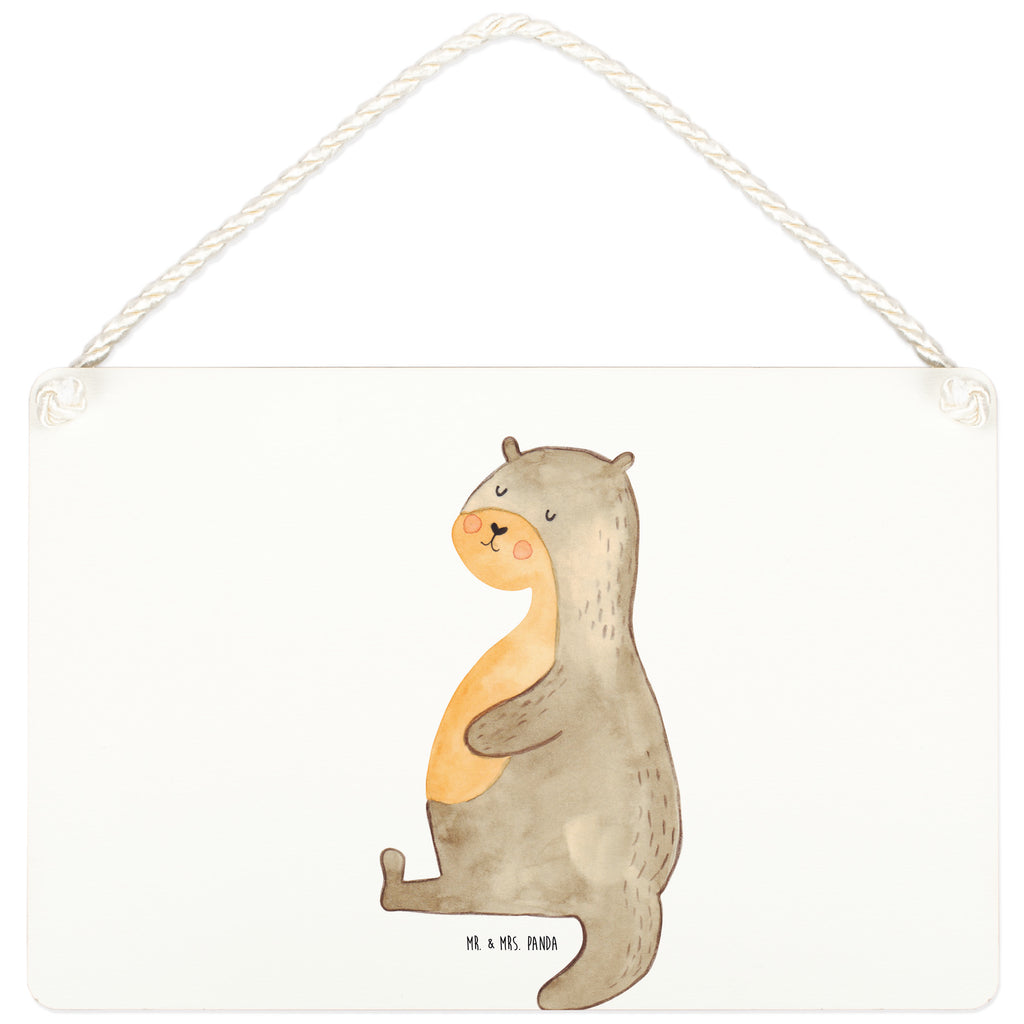 Deko Schild Otter Bauch Dekoschild, Deko Schild, Schild, Tür Schild, Türschild, Holzschild, Wandschild, Wanddeko, Otter, Fischotter, Seeotter, Otter Seeotter See Otter