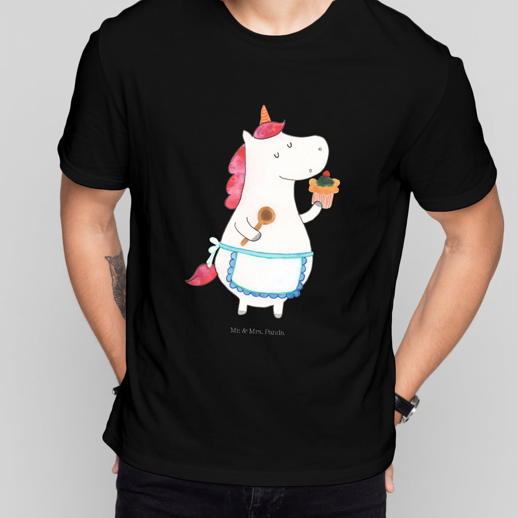 T-Shirt Standard Einhorn Küchenfee T-Shirt, Shirt, Tshirt, Lustiges T-Shirt, T-Shirt mit Spruch, Party, Junggesellenabschied, Jubiläum, Geburstag, Herrn, Damen, Männer, Frauen, Schlafshirt, Nachthemd, Sprüche, Einhorn, Einhörner, Einhorn Deko, Pegasus, Unicorn, backen, Muffin, Motivation, Träumer, träumen, Bäckerin, Hobbykoch, Koch, Torte, Kuchen