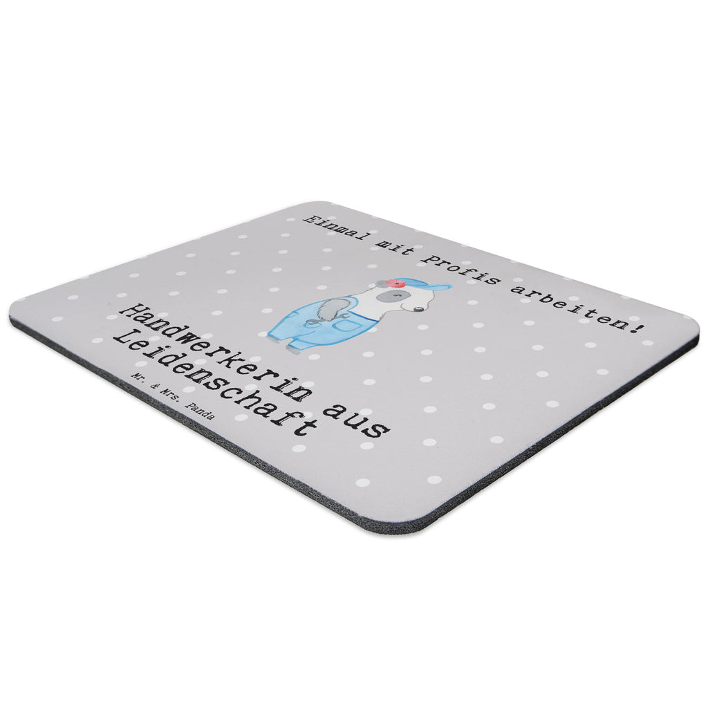 Mauspad Handwerkerin aus Leidenschaft Mousepad, Computer zubehör, Büroausstattung, PC Zubehör, Arbeitszimmer, Mauspad, Einzigartiges Mauspad, Designer Mauspad, Mausunterlage, Mauspad Büro, Beruf, Ausbildung, Jubiläum, Abschied, Rente, Kollege, Kollegin, Geschenk, Schenken, Arbeitskollege, Mitarbeiter, Firma, Danke, Dankeschön, Handwerkerin, Gesellenprüfung, Handwerksbetrieb, Werkstatt