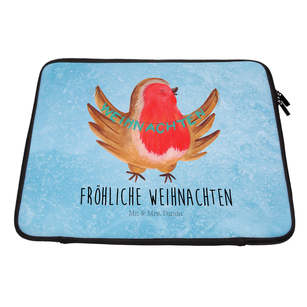 Notebook Tasche Rotkehlchen Weihnachten Notebook Tasche, Laptop, Computertasche, Tasche, Notebook-Tasche, Notebook-Reisehülle, Notebook Schutz, Winter, Weihnachten, Weihnachtsdeko, Nikolaus, Advent, Heiligabend, Wintermotiv, Frohe Weihnachten, Weihnachtsmotiv, Weihnachtsgruß, Vogel, xmas