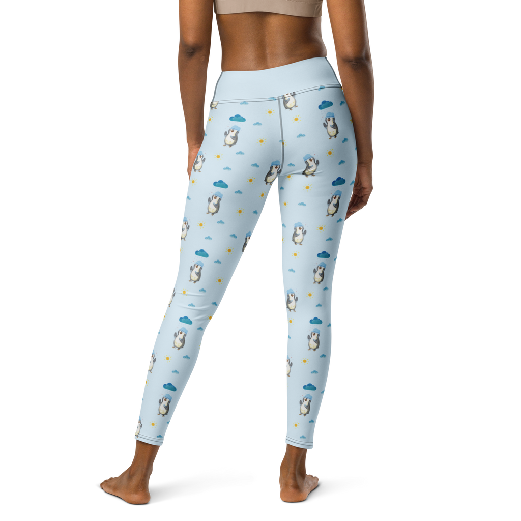 Yogahose Pinguin Duschen Muster Yogapants, Yogaleggings, Yogaleggins, Yogahose Damen, Yogahose, Frauen, Yogahose Mädchen, Yogahose Kinder, Yogahose Herren, Yogahose Männer, Pinguin, Pinguine, Dusche, duschen, Lebensmotto, Motivation, Neustart, Neuanfang, glücklich sein