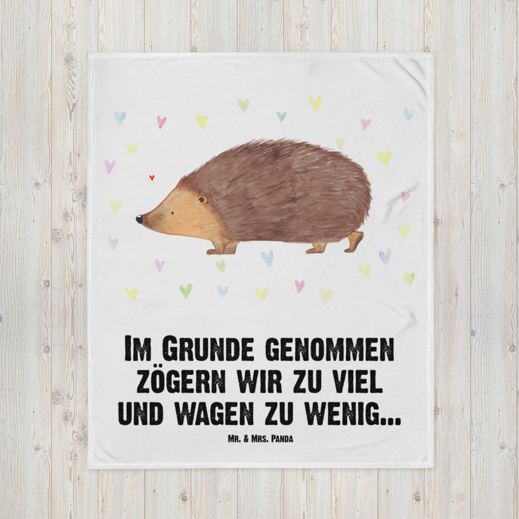 Kuscheldecke Igel Herzen Decke, Wohndecke, Tagesdecke, Wolldecke, Sofadecke, Tiermotive, Gute Laune, lustige Sprüche, Tiere, Liebe, Herz, Herzen, Igel, Vertrauen, Kuss, Leben