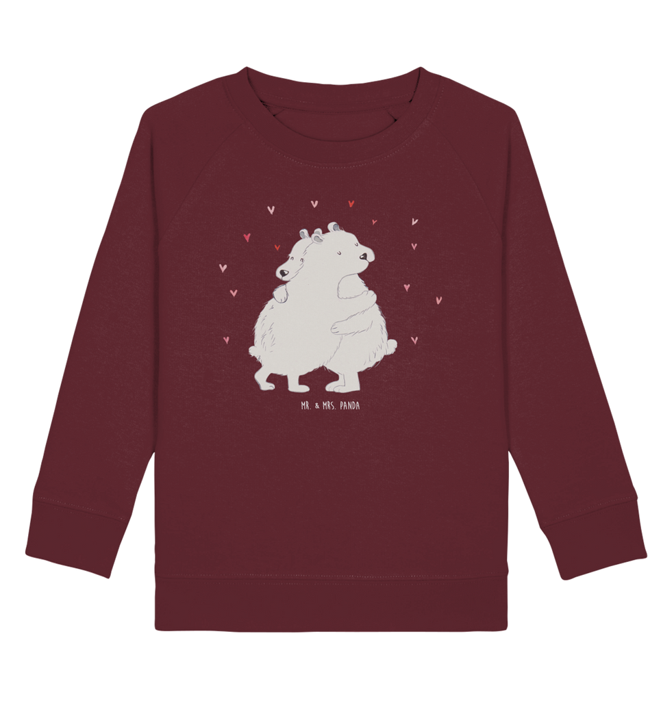 Organic Kinder Pullover Eisbär Umarmen Kinder Pullover, Kinder Sweatshirt, Jungen, Mädchen, Tiermotive, Gute Laune, lustige Sprüche, Tiere