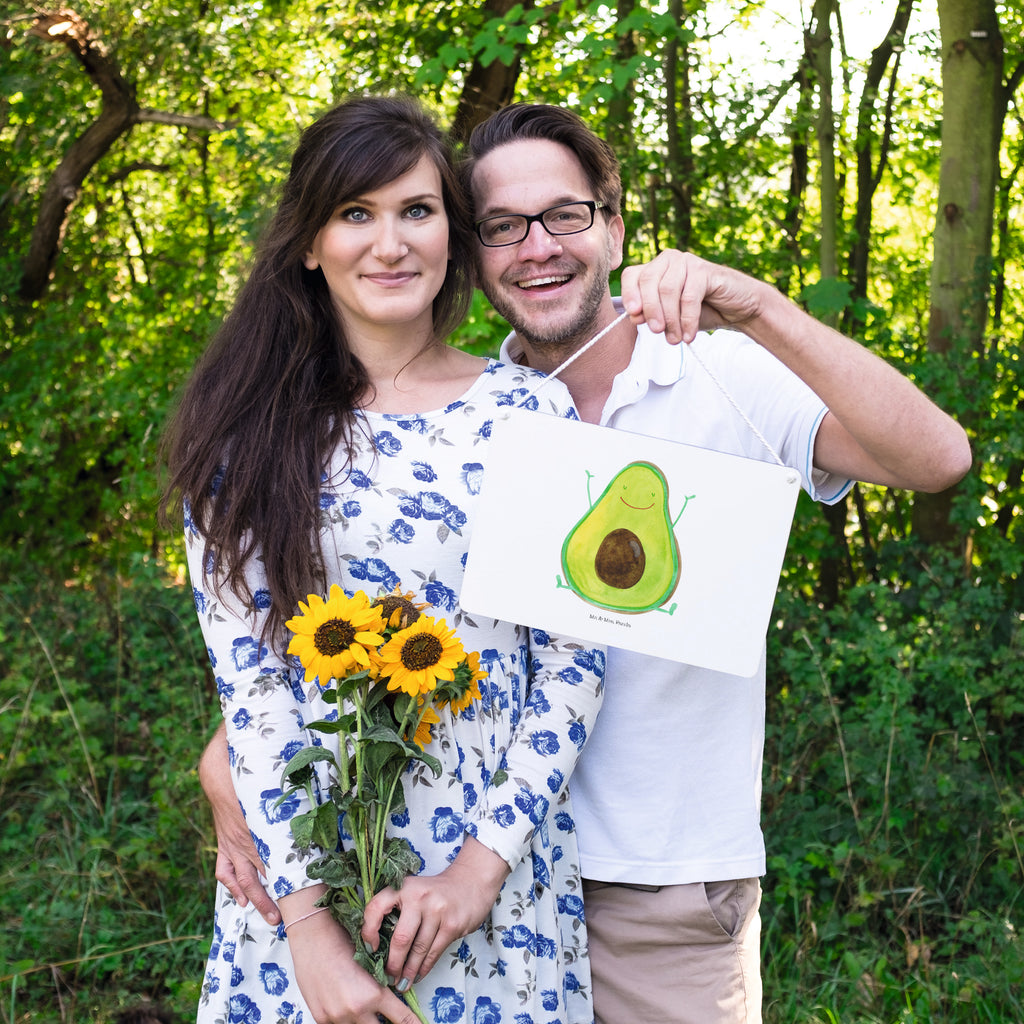 Deko Schild Avocado Happy Dekoschild, Deko Schild, Schild, Tür Schild, Türschild, Holzschild, Wandschild, Wanddeko, Avocado, Veggie, Vegan, Gesund, Chaos