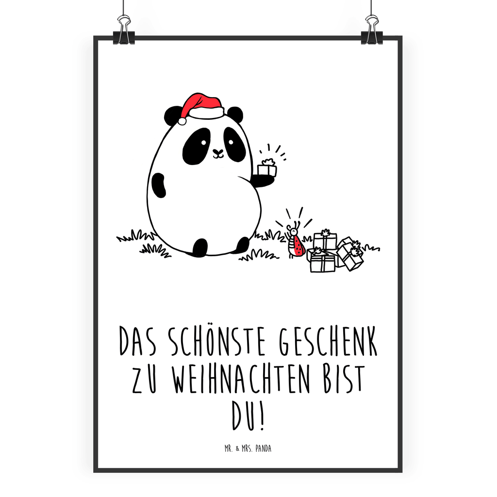 Poster Panda Weihnachtsgeschenk Poster, Wandposter, Bild, Wanddeko, Küchenposter, Kinderposter, Wanddeko Bild, Raumdekoration, Wanddekoration, Handgemaltes Poster, Mr. & Mrs. Panda Poster, Designposter, Kunstdruck, Posterdruck