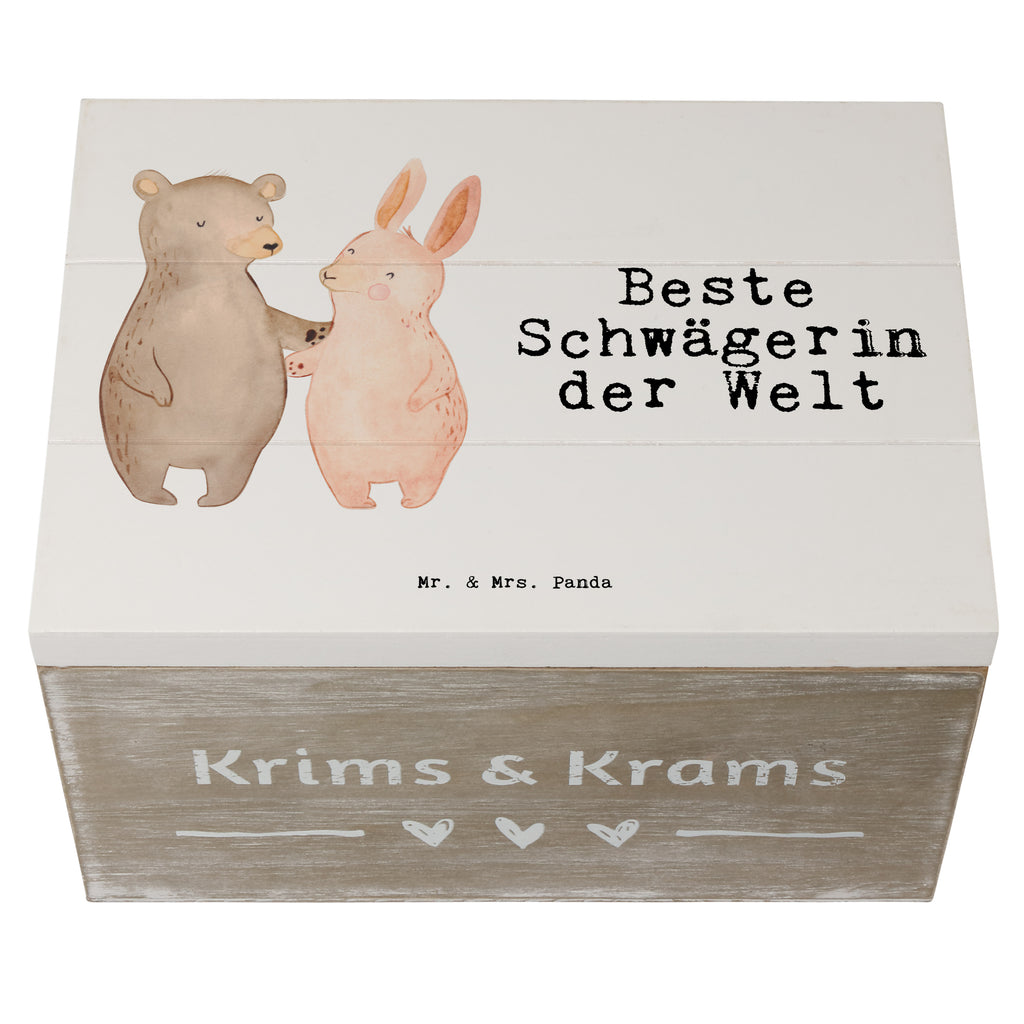 Holzkiste Hase Beste Schwägerin der Welt Holzkiste, Kiste, Schatzkiste, Truhe, Schatulle, XXL, Erinnerungsbox, Erinnerungskiste, Dekokiste, Aufbewahrungsbox, Geschenkbox, Geschenkdose, für, Dankeschön, Geschenk, Schenken, Geburtstag, Geburtstagsgeschenk, Geschenkidee, Danke, Bedanken, Mitbringsel, Freude machen, Geschenktipp, Schwägerin, Schwähgerin, Schwippschwägerin, Familie, Verwandtschaft, angeheiratet, Frau, Ehemann, Schwester, Ehefrau, Bruder, Partner