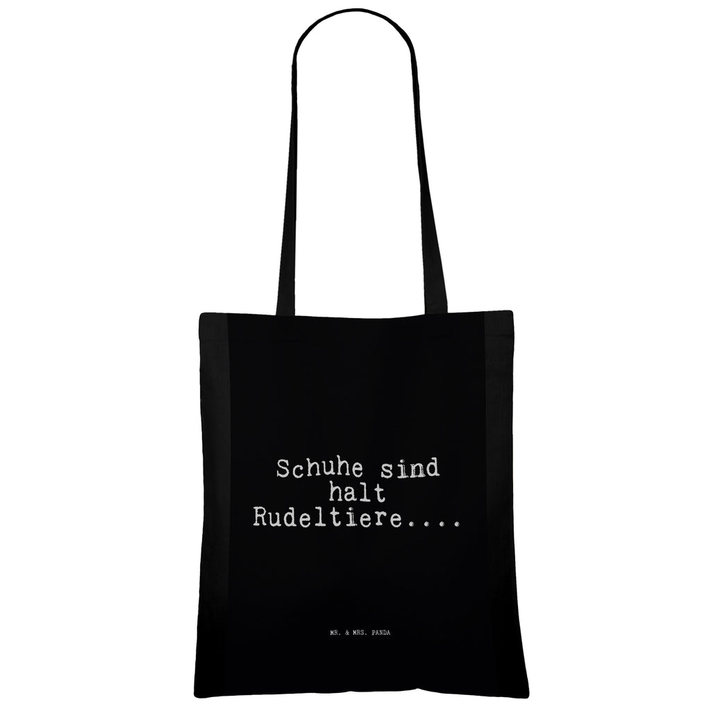 Tragetasche Schuhe sind halt Rudeltiere....... Beuteltasche, Beutel, Einkaufstasche, Jutebeutel, Stoffbeutel, Tasche, Shopper, Umhängetasche, Strandtasche, Schultertasche, Stofftasche, Tragetasche, Badetasche, Jutetasche, Einkaufstüte, Laptoptasche, Spruch, Sprüche, lustige Sprüche, Weisheiten, Zitate, Spruch Geschenke, Spruch Sprüche Weisheiten Zitate Lustig Weisheit Worte