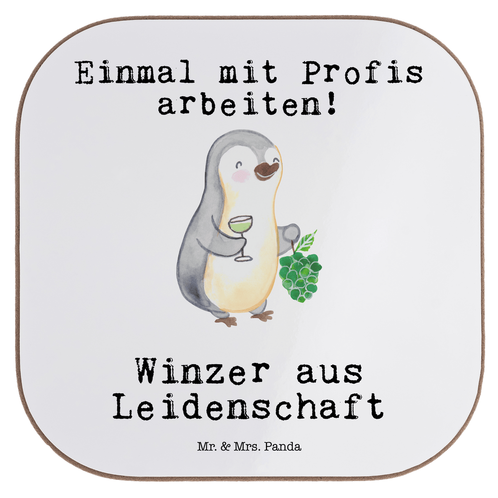 Quadratische Untersetzer Winzer aus Leidenschaft Untersetzer, Bierdeckel, Glasuntersetzer, Untersetzer Gläser, Getränkeuntersetzer, Untersetzer aus Holz, Untersetzer für Gläser, Korkuntersetzer, Untersetzer Holz, Holzuntersetzer, Tassen Untersetzer, Untersetzer Design, Beruf, Ausbildung, Jubiläum, Abschied, Rente, Kollege, Kollegin, Geschenk, Schenken, Arbeitskollege, Mitarbeiter, Firma, Danke, Dankeschön