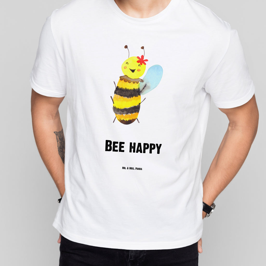 T-Shirt Standard Biene Happy T-Shirt, Shirt, Tshirt, Lustiges T-Shirt, T-Shirt mit Spruch, Party, Junggesellenabschied, Jubiläum, Geburstag, Herrn, Damen, Männer, Frauen, Schlafshirt, Nachthemd, Sprüche, Biene, Wespe, Hummel