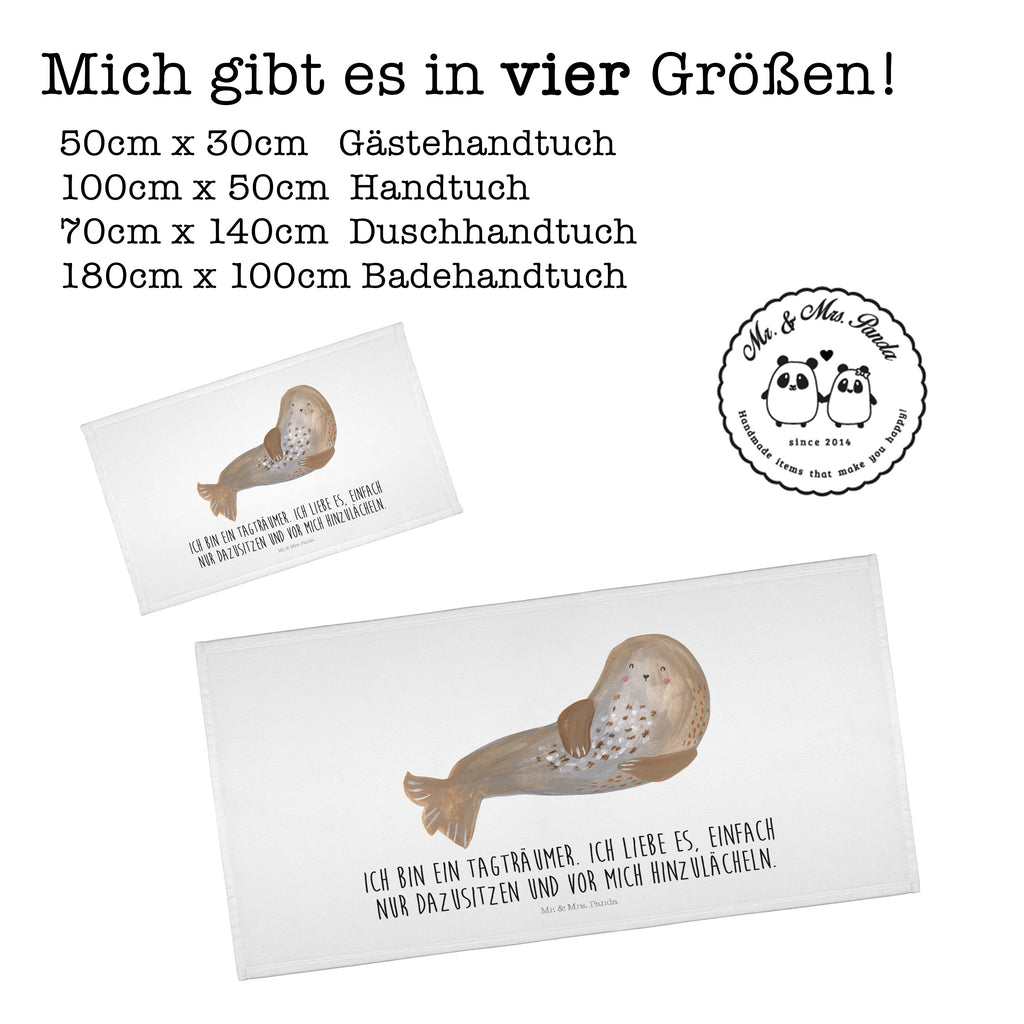 Handtuch Robbe Lachen Gästetuch, Reisehandtuch, Sport Handtuch, Frottier, Kinder Handtuch, Tiermotive, Gute Laune, lustige Sprüche, Tiere, Robbe, Robben, Seehund, Strand, Meerestier, Ostsee, Nordsee