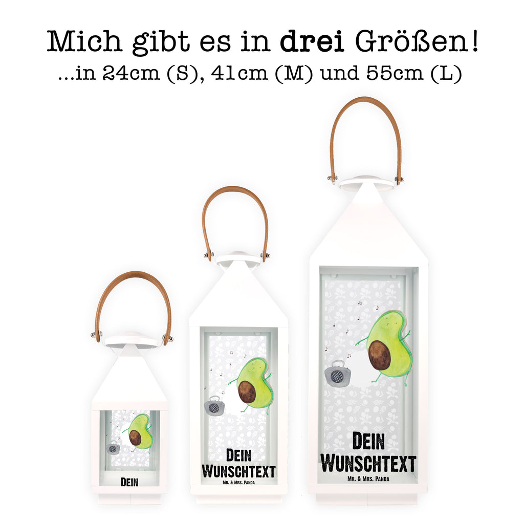 Personalisierte Deko Laterne Avocado tanzt Gartenlampe, Gartenleuchte, Gartendekoration, Gartenlicht, Laterne kleine Laternen, XXL Laternen, Laterne groß, Avocado, Veggie, Vegan, Gesund