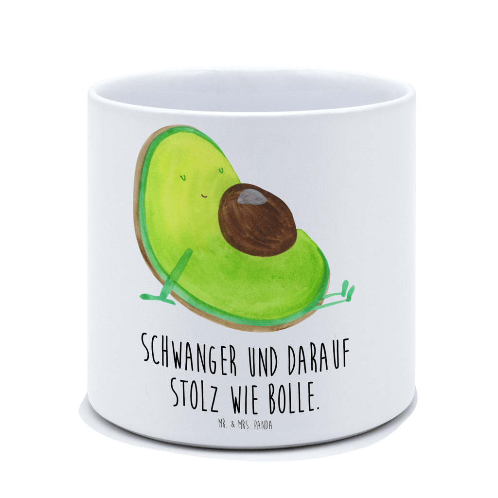 XL Blumentopf Avocado Schwangerschaft Bumentopf, Xl Blumentopf, Blumentopf Gross, Übertopf, Pflanztopf, Keramiktopf, Kräutertopf, Topf, Pflanzkübel, Blumenübertopf, Avocado, Veggie, Vegan, Gesund, schwanger, Schwangerschaft, Babyparty, Babyshower