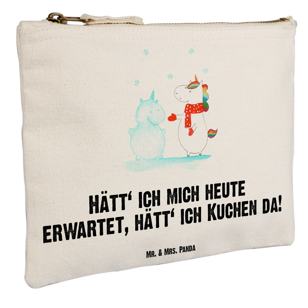 Schminktasche Einhorn Schneemann Schminktasche, Kosmetiktasche, Kosmetikbeutel, Stiftemäppchen, Etui, Federmappe, Makeup, XXL, Schminketui, Kosmetiketui, Schlamperetui, Einhorn, Einhörner, Einhorn Deko, Pegasus, Unicorn, Schneemann, Winter, Schnee, Kuchen, Weihnachten, kalt, Mütze, Handschuhe, X-Mas