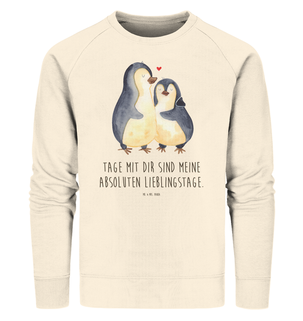 Organic Pullover Pinguin umarmend Pullover, Pullover Männer, Pullover Frauen, Sweatshirt, Sweatshirt Männer, Sweatshirt Frauen, Unisex, Pinguin, Liebe, Liebespaar, Liebesbeweis, Liebesgeschenk, Verlobung, Jahrestag, Hochzeitstag, Hochzeit, Hochzeitsgeschenk