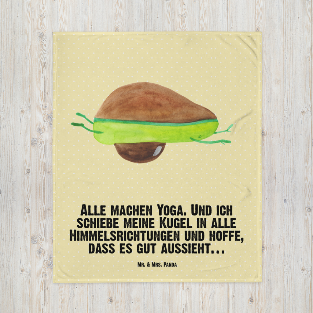 Babydecke Avocado Yoga Babydecke, Babygeschenk, Geschenk Geburt, Babyecke Kuscheldecke, Krabbeldecke, Avocado, Veggie, Vegan, Gesund, Avocado Yoga Vegan