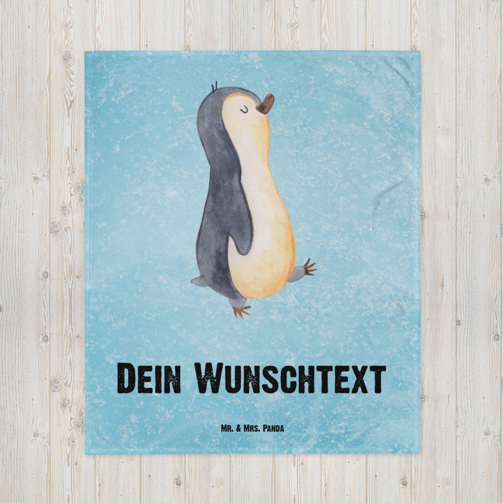 Babydecke mit Namen Pinguin marschierend Babdyecke personalisiert, Babydecke mit Namen, Babydecke bedrucken, Babygeschenk personalisiet, Babygeschenk mit Namen, Krabbeldecke mit Namen, Krabbeldecke personalisiert, Pinguin, Pinguine, Frühaufsteher, Langschläfer, Bruder, Schwester, Familie