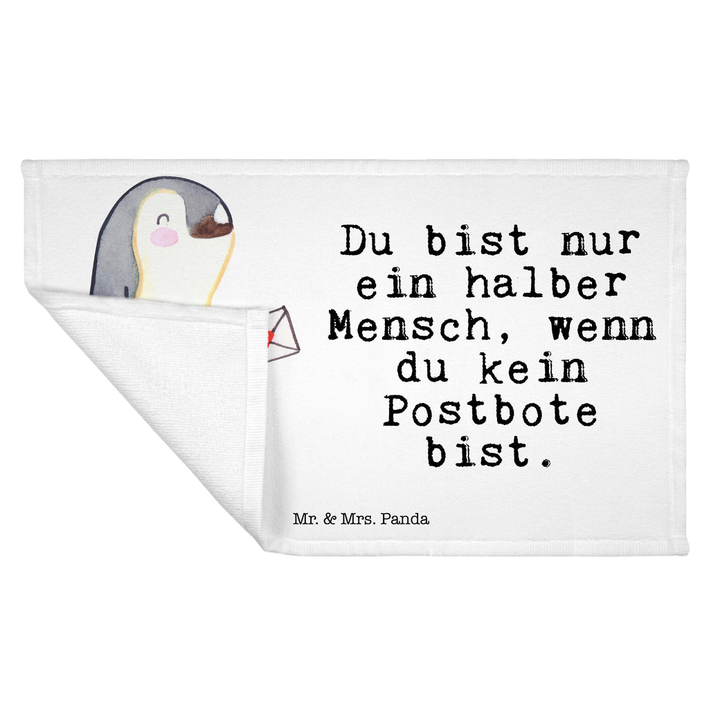 Handtuch Postbote mit Herz Gästetuch, Reisehandtuch, Sport Handtuch, Frottier, Kinder Handtuch, Beruf, Ausbildung, Jubiläum, Abschied, Rente, Kollege, Kollegin, Geschenk, Schenken, Arbeitskollege, Mitarbeiter, Firma, Danke, Dankeschön, Postbote, Briefzusteller, Briefträger, Postler