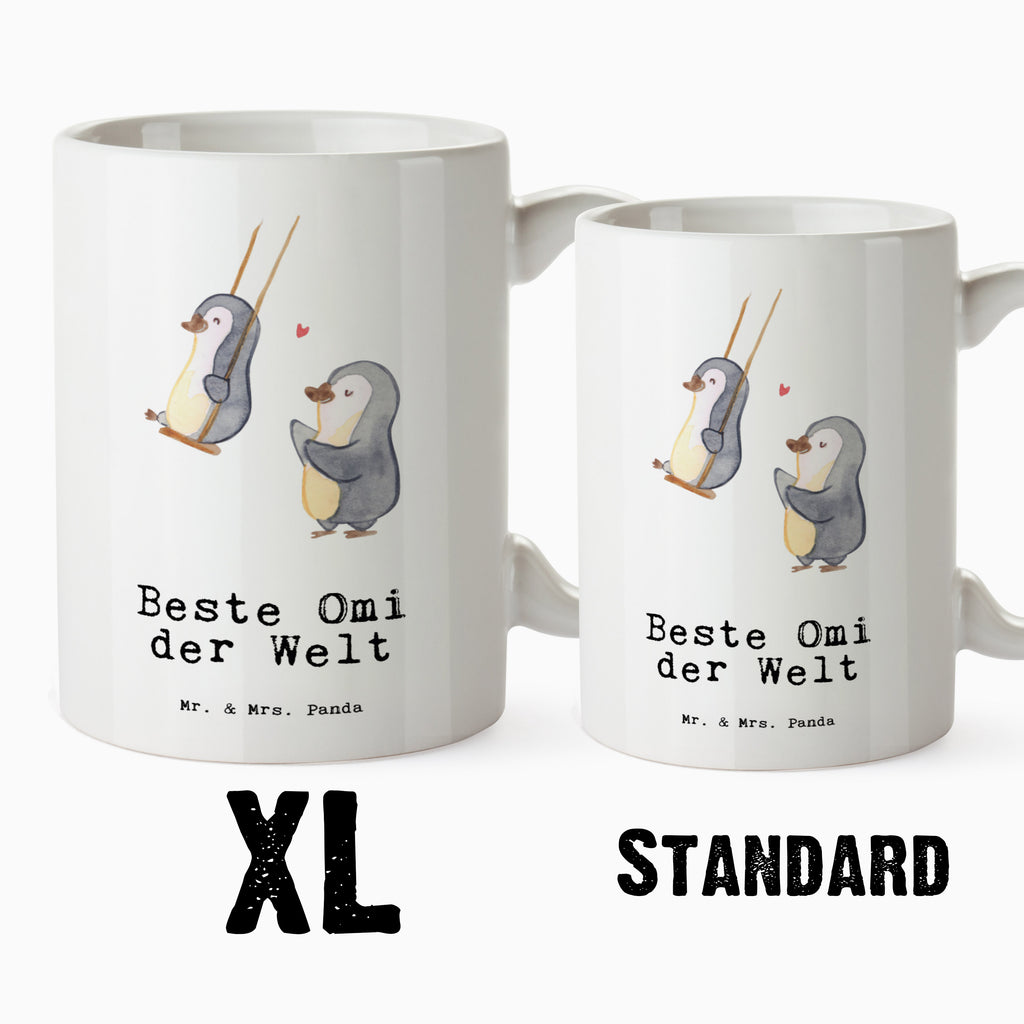 XL Tasse Pinguin Beste Omi der Welt XL Tasse, Große Tasse, Grosse Kaffeetasse, XL Becher, XL Teetasse, spülmaschinenfest, Jumbo Tasse, Groß, für, Dankeschön, Geschenk, Schenken, Geburtstag, Geburtstagsgeschenk, Geschenkidee, Danke, Bedanken, Mitbringsel, Freude machen, Geschenktipp, Großmutter, Oma, Omi, Großpapa, Großmama, Enkel, Enkelin, Enkelkind, Kleinigkeit, Ommi, Omma, Bester