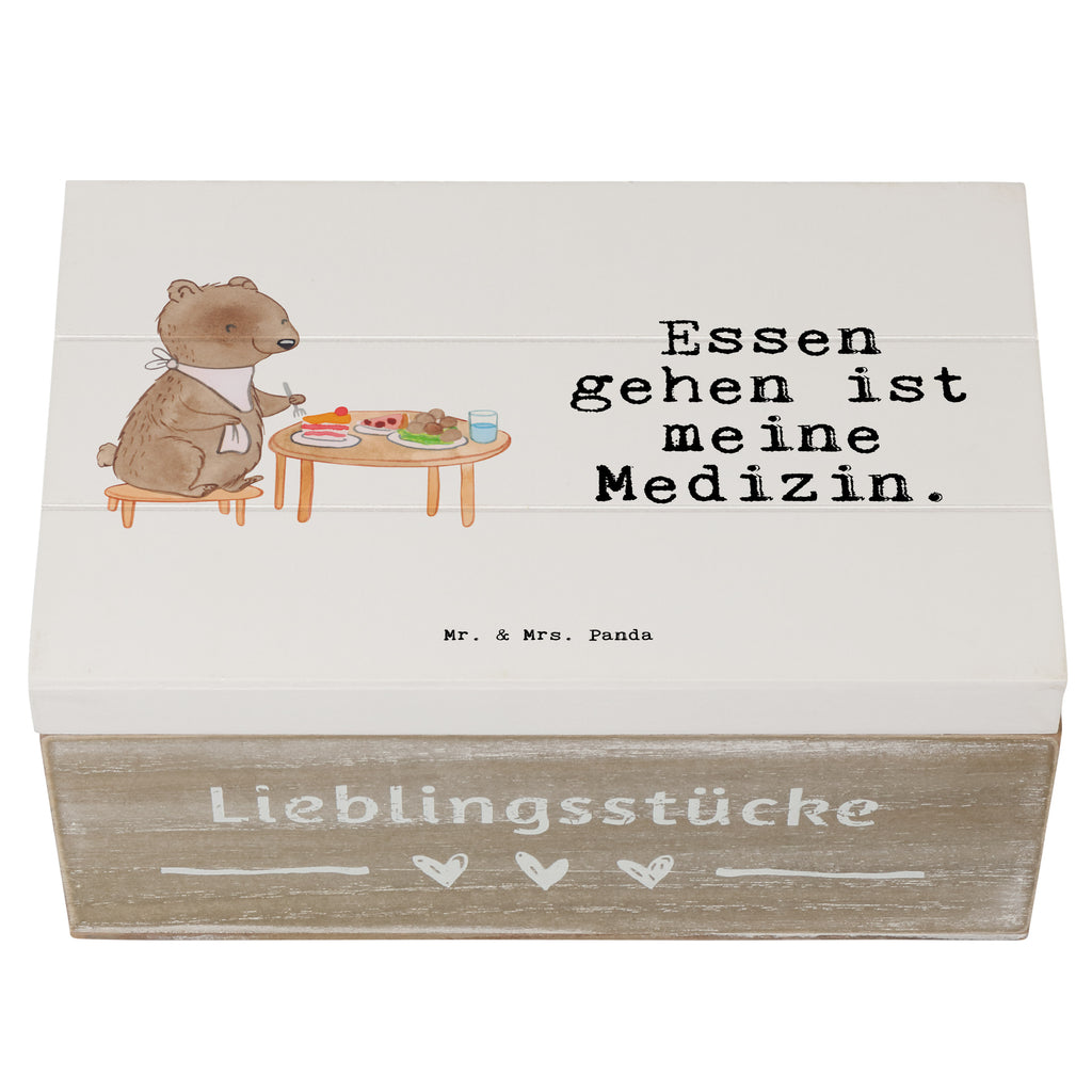 Holzkiste Bär Essen gehen Medizin Holzkiste, Kiste, Schatzkiste, Truhe, Schatulle, XXL, Erinnerungsbox, Erinnerungskiste, Dekokiste, Aufbewahrungsbox, Geschenkbox, Geschenkdose, Geschenk, Sport, Sportart, Hobby, Schenken, Danke, Dankeschön, Auszeichnung, Gewinn, Sportler, Essen gehen, Essen, Restaurant, Restaurantbesuch, Köstlichkeiten