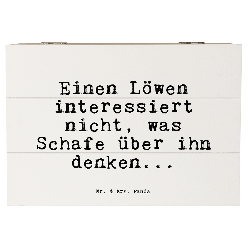 Holzkiste Sprüche und Zitate Einen Löwen interessiert nicht, was Schafe über ihn denken... Holzkiste, Kiste, Schatzkiste, Truhe, Schatulle, XXL, Erinnerungsbox, Erinnerungskiste, Dekokiste, Aufbewahrungsbox, Geschenkbox, Geschenkdose, Spruch, Sprüche, lustige Sprüche, Weisheiten, Zitate, Spruch Geschenke, Spruch Sprüche Weisheiten Zitate Lustig Weisheit Worte