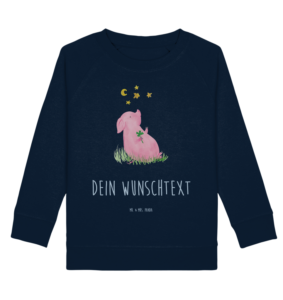 Personalisierter Kinder Pullover Glücksschwein Personalisierter Kinder Pullover, Personalisiertes Kinder Sweatshirt, Jungen, Mädchen, Tiermotive, Gute Laune, lustige Sprüche, Tiere, Glücksschwein. Glück, Schwein, Schweinchen, Sterne, Sernchen, Ziele, Träume, Motivation, Glücksbringer