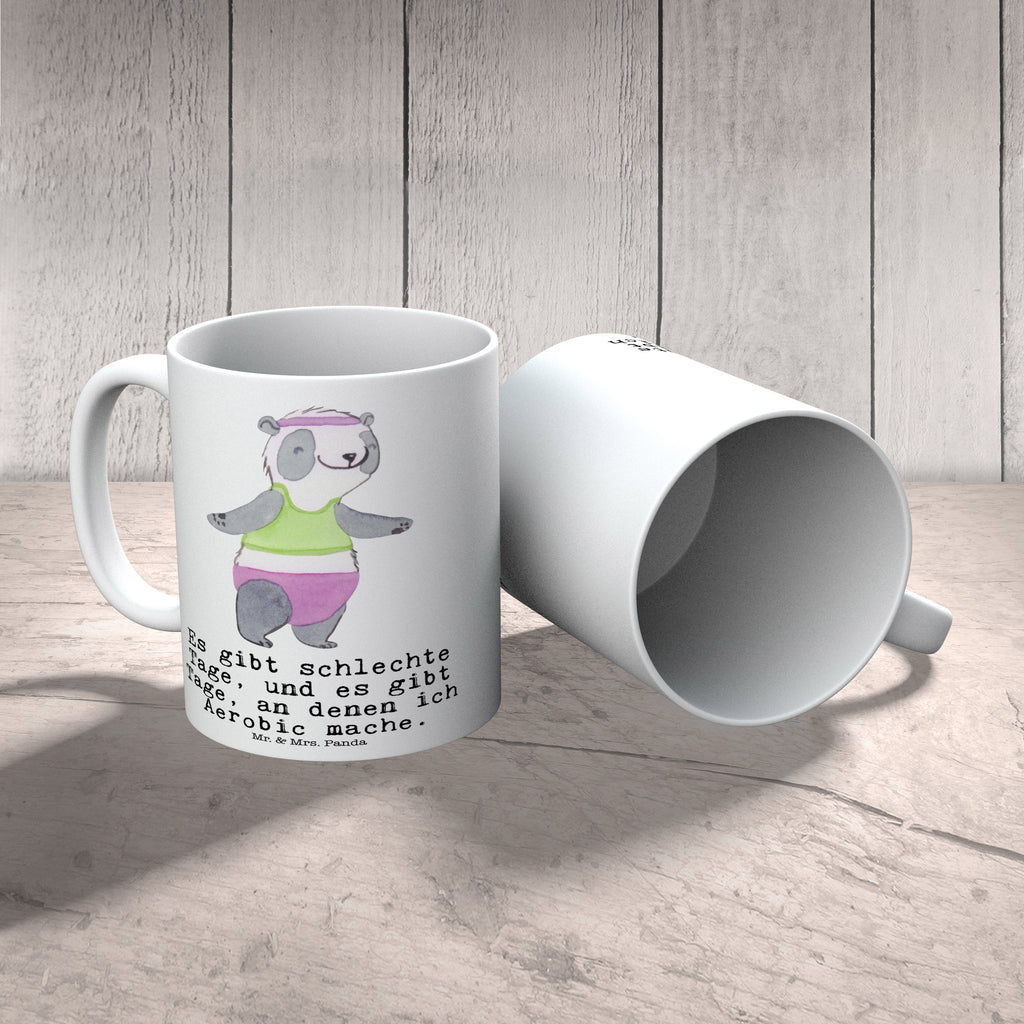 Tasse Panda Aerobic Tasse, Kaffeetasse, Teetasse, Becher, Kaffeebecher, Teebecher, Keramiktasse, Porzellantasse, Büro Tasse, Geschenk Tasse, Tasse Sprüche, Tasse Motive, Kaffeetassen, Tasse bedrucken, Designer Tasse, Cappuccino Tassen, Schöne Teetassen, Geschenk, Sport, Sportart, Hobby, Schenken, Danke, Dankeschön, Auszeichnung, Gewinn, Sportler, Aerobic, Aerobic Fitness, Fitnessstudio