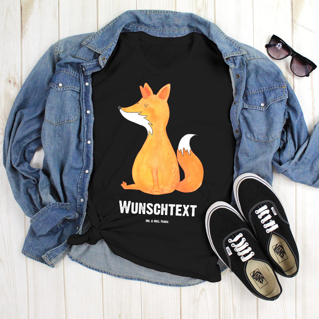 Personalisiertes T-Shirt Fuchshörnchen Wunsch T-Shirt Personalisiert, T-Shirt mit Namen, T-Shirt mit Aufruck, Männer, Frauen, Wunschtext, Bedrucken, Einhorn, Einhörner, Einhorn Deko, Pegasus, Unicorn, Fuchs, Unicorns, Fuchshörnchen, Fuchshorn, Foxycorn, Füchse