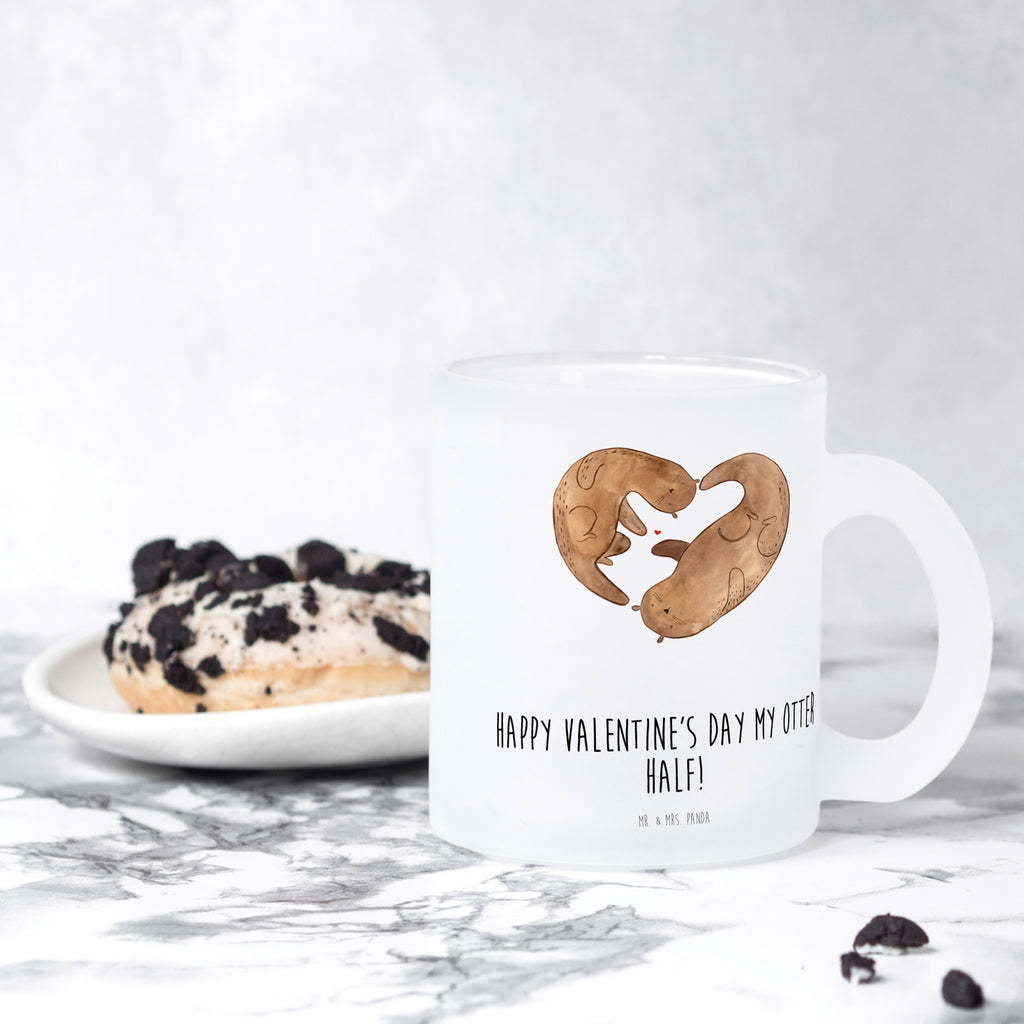 Teetasse Otter Valentine Teetasse, Teeglas, Teebecher, Tasse mit Henkel, Tasse, Glas Teetasse, Teetasse aus Glas, Liebe, Partner, Freund, Freundin, Ehemann, Ehefrau, Heiraten, Verlobung, Heiratsantrag, Liebesgeschenk, Jahrestag, Hocheitstag, Valentinstag, Geschenk für Frauen, Hochzeitstag, Mitbringsel, Geschenk für Freundin, Geschenk für Partner, Liebesbeweis, für Männer, für Ehemann