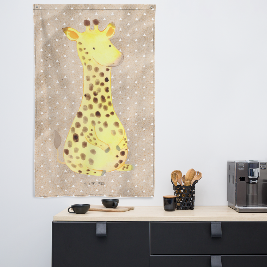 Wandteppich Giraffe Zufrieden Wandbehang, Dekoration, Boho, Wandteppich, Wandtuch, Wanddeko, Tapisserie, Tapestry, Wandbild, Textil-Kunst, Schmuck-Wandbehang, Wand Deko, Kinderzimmer, Kinderzimmer Wand, Kinderzimmer Deko, Kinderzimmer Wanddeko, Afrika, Wildtiere, Giraffe, Zufrieden, Glück, Abenteuer