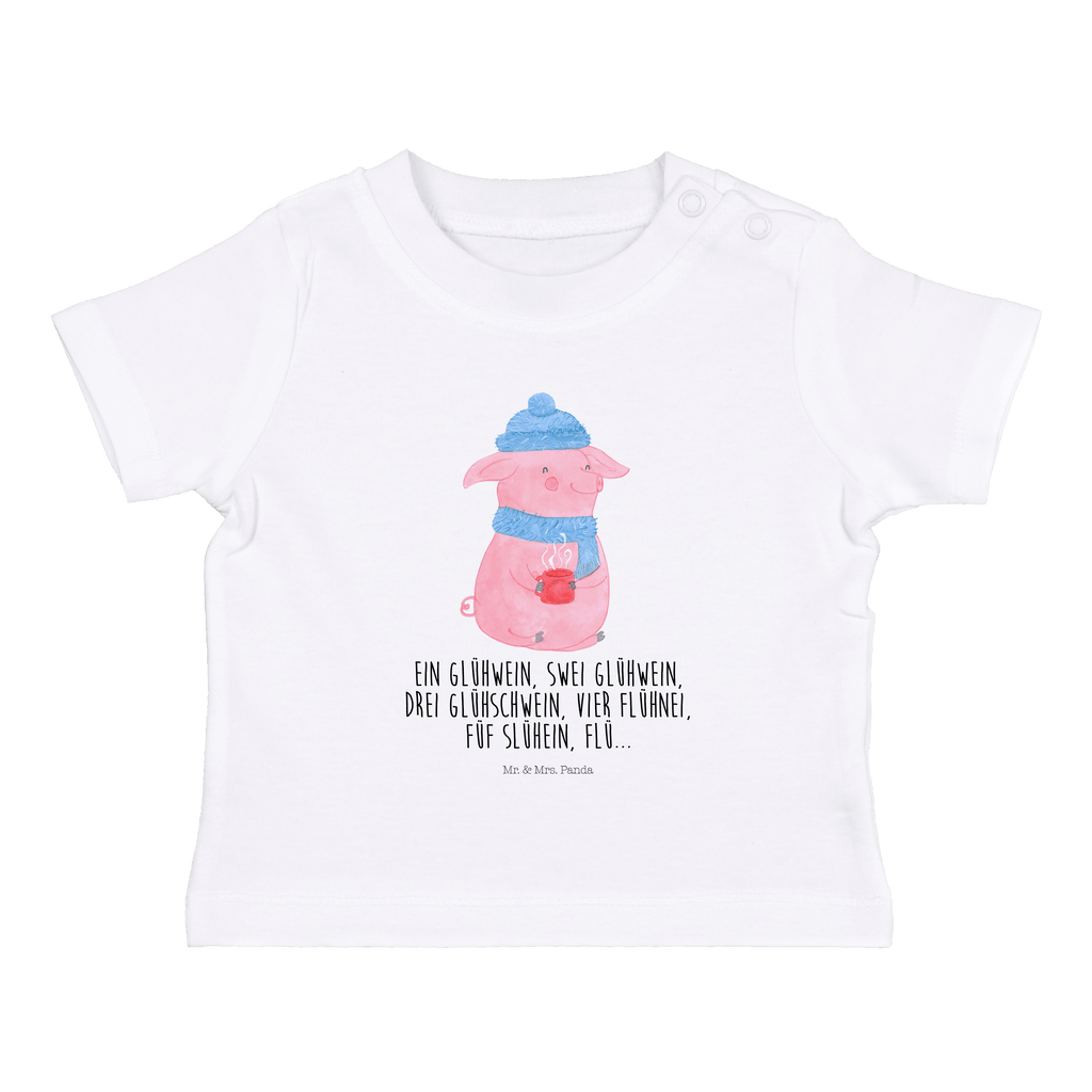 Organic Baby Shirt Schweinchen Glühwein Baby T-Shirt, Jungen Baby T-Shirt, Mädchen Baby T-Shirt, Shirt, Winter, Weihnachten, Weihnachtsdeko, Nikolaus, Advent, Heiligabend, Wintermotiv, Glühwein, Betrunken, Weihnachtsmarkt, Spruch