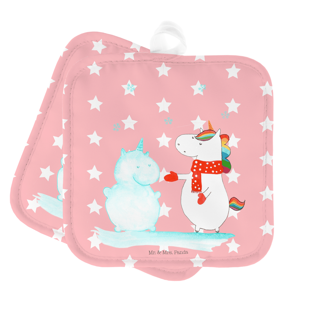 2er Set Topflappen  Einhorn Schneemann Topflappen, Topfuntersetzer, Ofenhandschuh, Topflappen Set, Topflappen lustig, Topflappen mit Spruch, Einhorn, Einhörner, Einhorn Deko, Pegasus, Unicorn, Schneemann, Winter, Schnee, Kuchen, Weihnachten, kalt, Mütze, Handschuhe, X-Mas