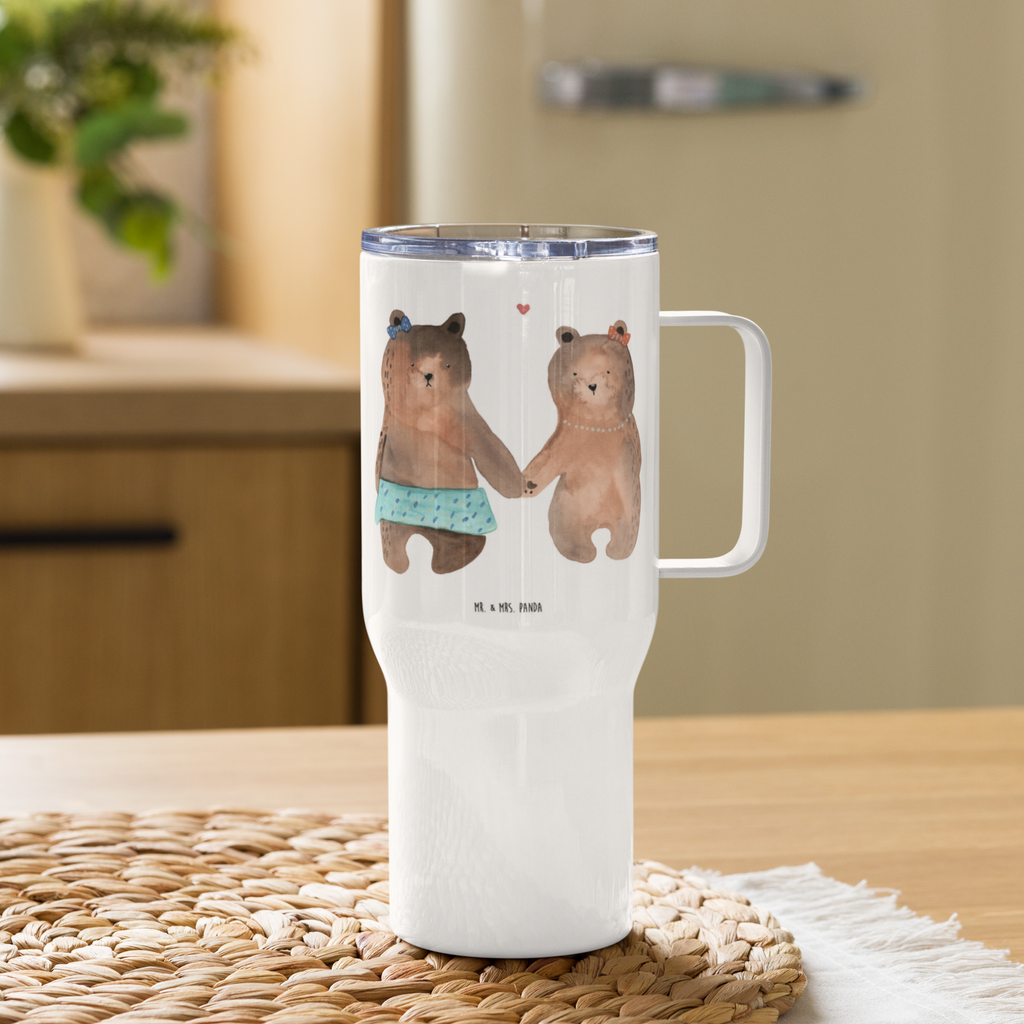 XXL Thermobecher Bär Freundin Thermobecher, XL Thermobecher, Reisebecher, XL Reisetasse, Großer Thermobecher, Autobecher, Jumbo Becher, Bär, Teddy, Teddybär, Bär Freundin Beste Freund Liebe Liebesbeweis Verliebt Kumpel Kumpeliene