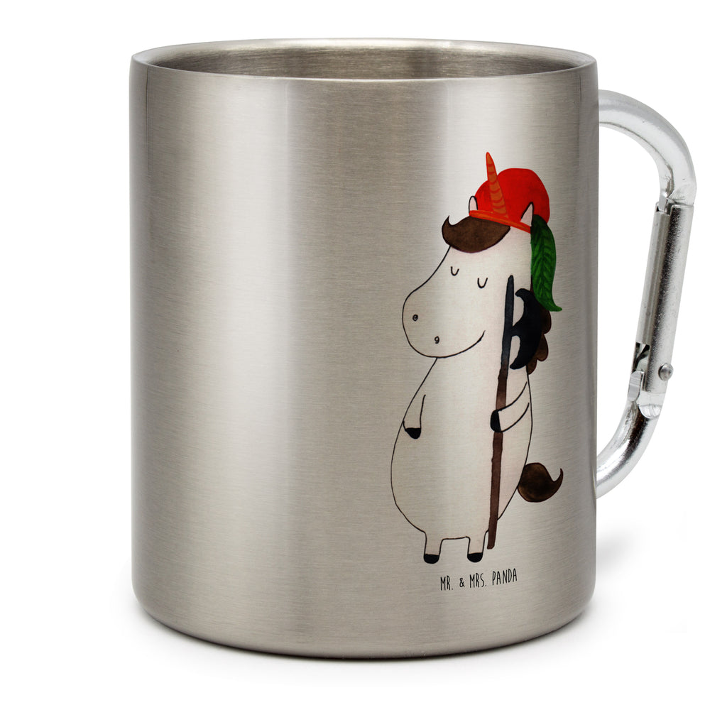 Edelstahlbecher Einhorn Bube Edelstahltasse, Karabiner, Edelstahlbecher, Outdoor, Camping, Tasse, Becher, Einhorn, Einhörner, Einhorn Deko, Pegasus, Unicorn, Bube, Mittelalter