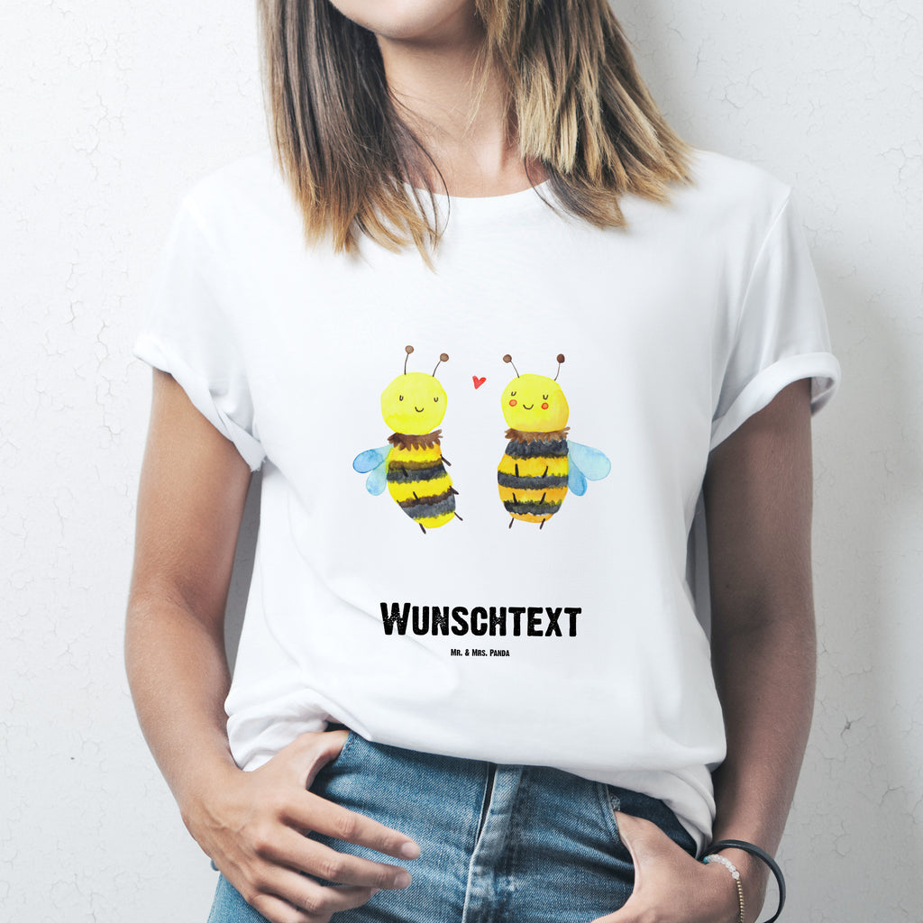 Personalisiertes T-Shirt Biene Verliebt T-Shirt Personalisiert, T-Shirt mit Namen, T-Shirt mit Aufruck, Männer, Frauen, Wunschtext, Bedrucken, Biene, Wespe, Hummel