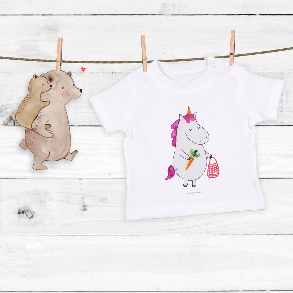 Organic Baby Shirt Einhorn Gemüse Baby T-Shirt, Jungen Baby T-Shirt, Mädchen Baby T-Shirt, Shirt, Einhorn, Einhörner, Einhorn Deko, Pegasus, Unicorn, Biomarkt, Bio, Gemüse, Wochenmarkt