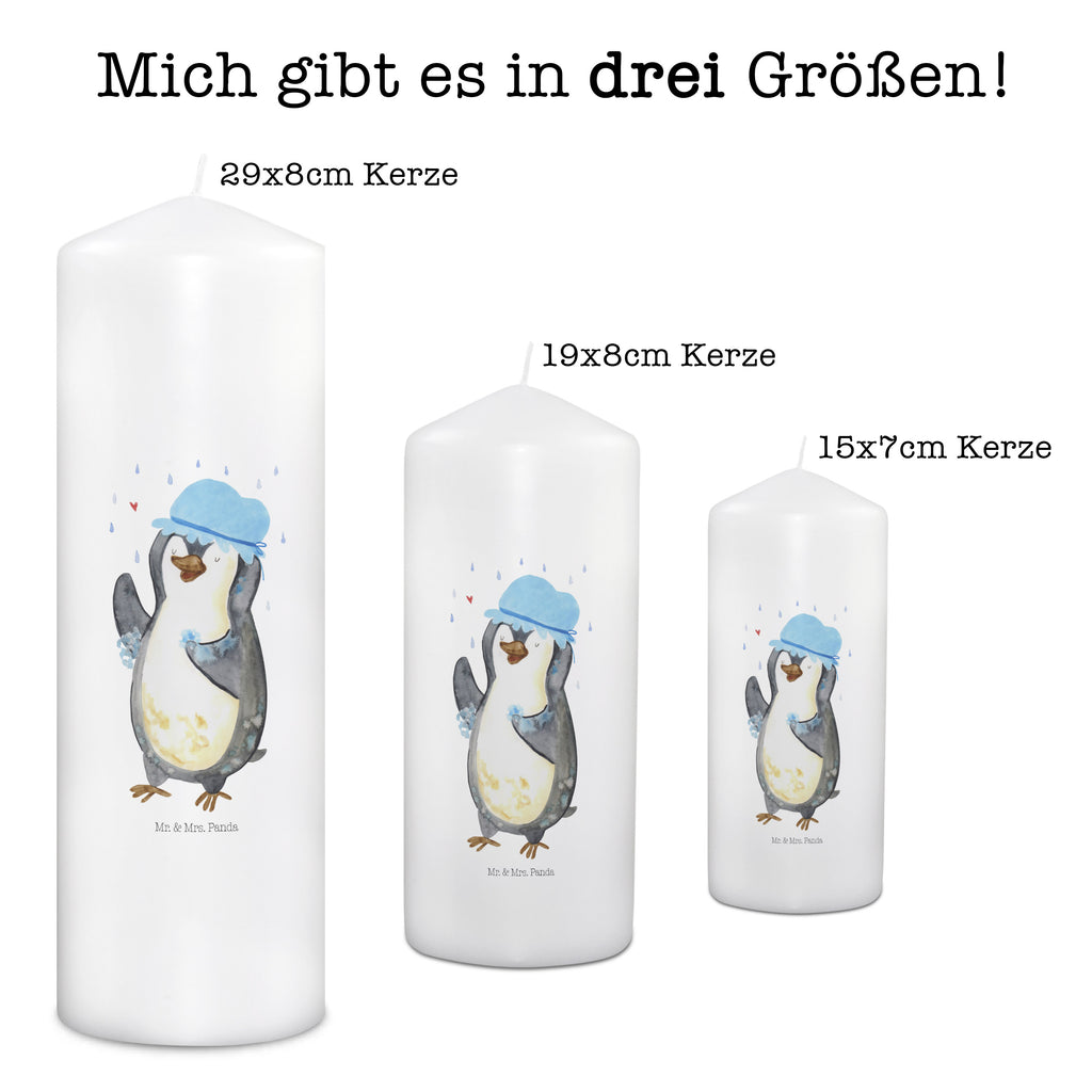 Kerze Pinguin duscht Kerze, Taufkerze, Kommunionskerze, Geburtstagskerze, Geschenk Kerze, Taufgeschenk Kerze, Kerze mit Druck, Besondere Kerze, Geschenkidee Kerze, Kerze für Kommunion, Geburtstag Kerze, Kommunion Kerze, Pinguin, Pinguine, Dusche, duschen, Lebensmotto, Motivation, Neustart, Neuanfang, glücklich sein