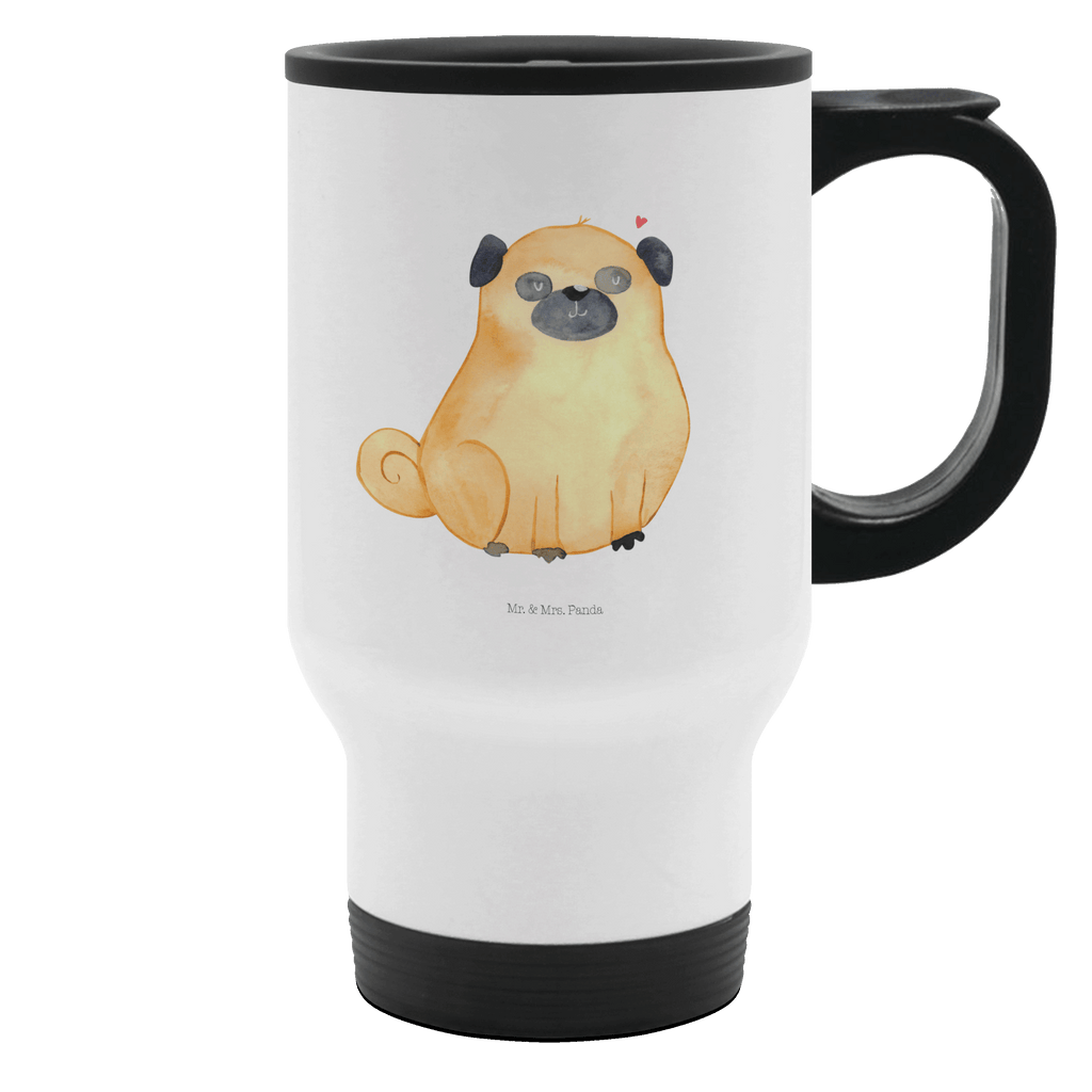 Thermobecher Mops Thermobecher, To Go Becher, Thermotasse, Kaffeebecher, Isolierbecher, Thermobecher To Go, Warmhaltetasse, Edelstahlbecher, Reisebecher, Tasse mit Deckel, Thermobecher für 400 ml, Kaffeetasse zum Mitnehmen, Tasse zum Mitnehmen, Spülmaschinenfest, Hund, Hundemotiv, Haustier, Hunderasse, Tierliebhaber, Hundebesitzer, Sprüche, Mops, Liebe, Hundeliebe