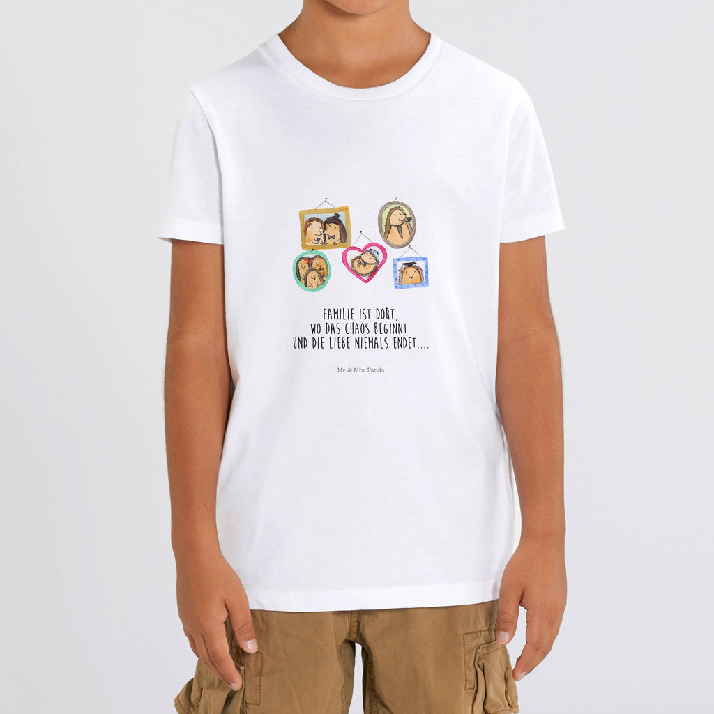 Organic Kinder T-Shirt Igel Familie Kinder T-Shirt, Kinder T-Shirt Mädchen, Kinder T-Shirt Jungen, Familie, Vatertag, Muttertag, Bruder, Schwester, Mama, Papa, Oma, Opa, Liebe, Igel, Bilder, Zusammenhalt, Glück