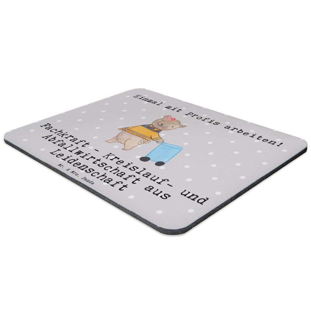 Mauspad Fachkraft - Kreislauf- und Abfallwirtschaft aus Leidenschaft Mousepad, Computer zubehör, Büroausstattung, PC Zubehör, Arbeitszimmer, Mauspad, Einzigartiges Mauspad, Designer Mauspad, Mausunterlage, Mauspad Büro, Beruf, Ausbildung, Jubiläum, Abschied, Rente, Kollege, Kollegin, Geschenk, Schenken, Arbeitskollege, Mitarbeiter, Firma, Danke, Dankeschön, Müllwerker, Fachkraft Kreislauf- und Abfallwirtschaft, Müllentsorger, Kehrichtmann, Müllmann, Müllfahrer