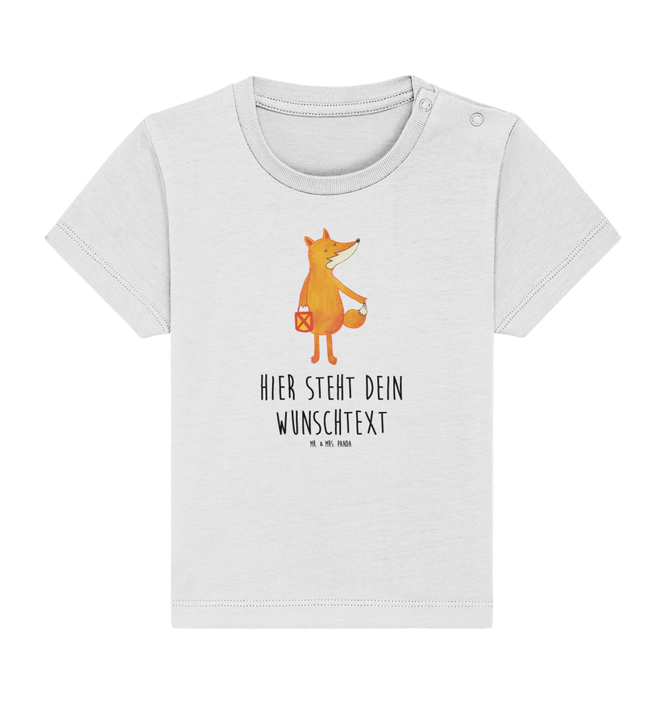 Personalisiertes Baby Shirt Fuchs Laterne Personalisiertes Baby T-Shirt, Personalisiertes Jungen Baby T-Shirt, Personalisiertes Mädchen Baby T-Shirt, Personalisiertes Shirt, Fuchs, Füchse, Spruch trösten, Liebeskummer Spruch, Laterne, Sankt Martin, Laternenumzug, Aufmuntern, Cäsar Otto Hugo Flaischlen