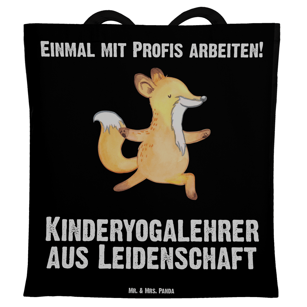 Tragetasche Kinderyogalehrer aus Leidenschaft Beuteltasche, Beutel, Einkaufstasche, Jutebeutel, Stoffbeutel, Tasche, Shopper, Umhängetasche, Strandtasche, Schultertasche, Stofftasche, Tragetasche, Badetasche, Jutetasche, Einkaufstüte, Laptoptasche, Beruf, Ausbildung, Jubiläum, Abschied, Rente, Kollege, Kollegin, Geschenk, Schenken, Arbeitskollege, Mitarbeiter, Firma, Danke, Dankeschön