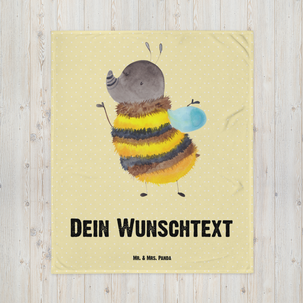 Personalisierte Decke Hummel flauschig Personalisierte Decke, Decke mit Namen, Kuscheldecke mit Namen, Decke bedrucken, Kuscheldecke bedrucken, Tiermotive, Gute Laune, lustige Sprüche, Tiere, Hummel, Flauschig, Biene, Blume, Natur