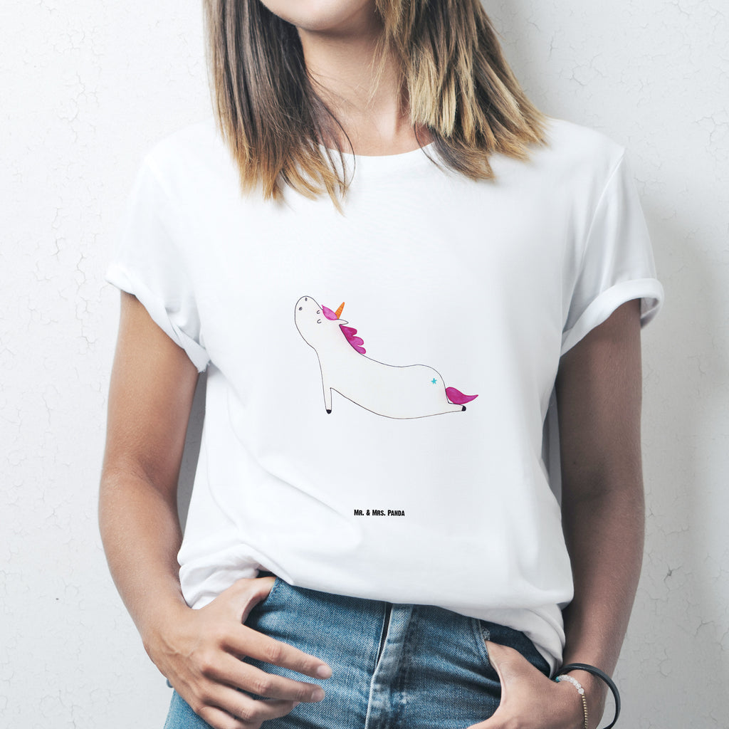 T-Shirt Standard Einhorn Yoga T-Shirt, Shirt, Tshirt, Lustiges T-Shirt, T-Shirt mit Spruch, Party, Junggesellenabschied, Jubiläum, Geburstag, Herrn, Damen, Männer, Frauen, Schlafshirt, Nachthemd, Sprüche, Einhorn, Einhörner, Einhorn Deko, Pegasus, Unicorn, Yoga, Namaste, Achtsamkeit, Entspannung, Joga, Yogamatte, Sport, lustig, witzig, süß