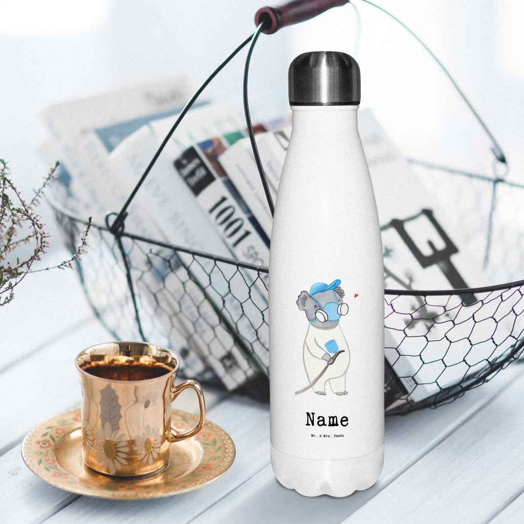 Personalisierte Thermosflasche Lackierer mit Herz Personalisierte Isolierflasche, Personalisierte Thermoflasche, Personalisierte Trinkflasche, Trinkflasche Mit Namen, Wunschname, Bedrucken, Namensflasche, Beruf, Ausbildung, Jubiläum, Abschied, Rente, Kollege, Kollegin, Geschenk, Schenken, Arbeitskollege, Mitarbeiter, Firma, Danke, Dankeschön, Lackierer, Lackierermeister, Werkstatt Lackierer, Gesellenprüfung