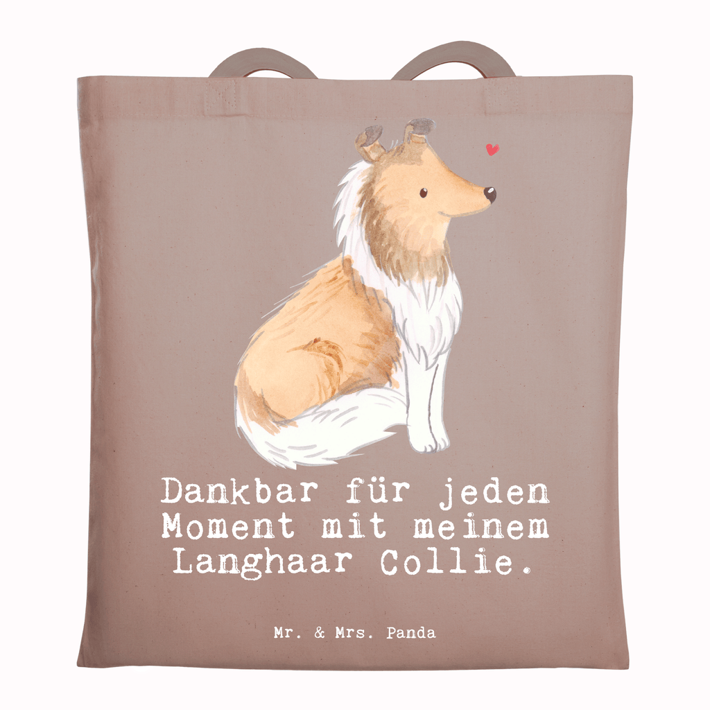 Tragetasche Langhaar Collie Moment Beuteltasche, Beutel, Einkaufstasche, Jutebeutel, Stoffbeutel, Hund, Hunderasse, Rassehund, Hundebesitzer, Geschenk, Tierfreund, Schenken, Welpe, Langhaar Collie, britischer Hütehund