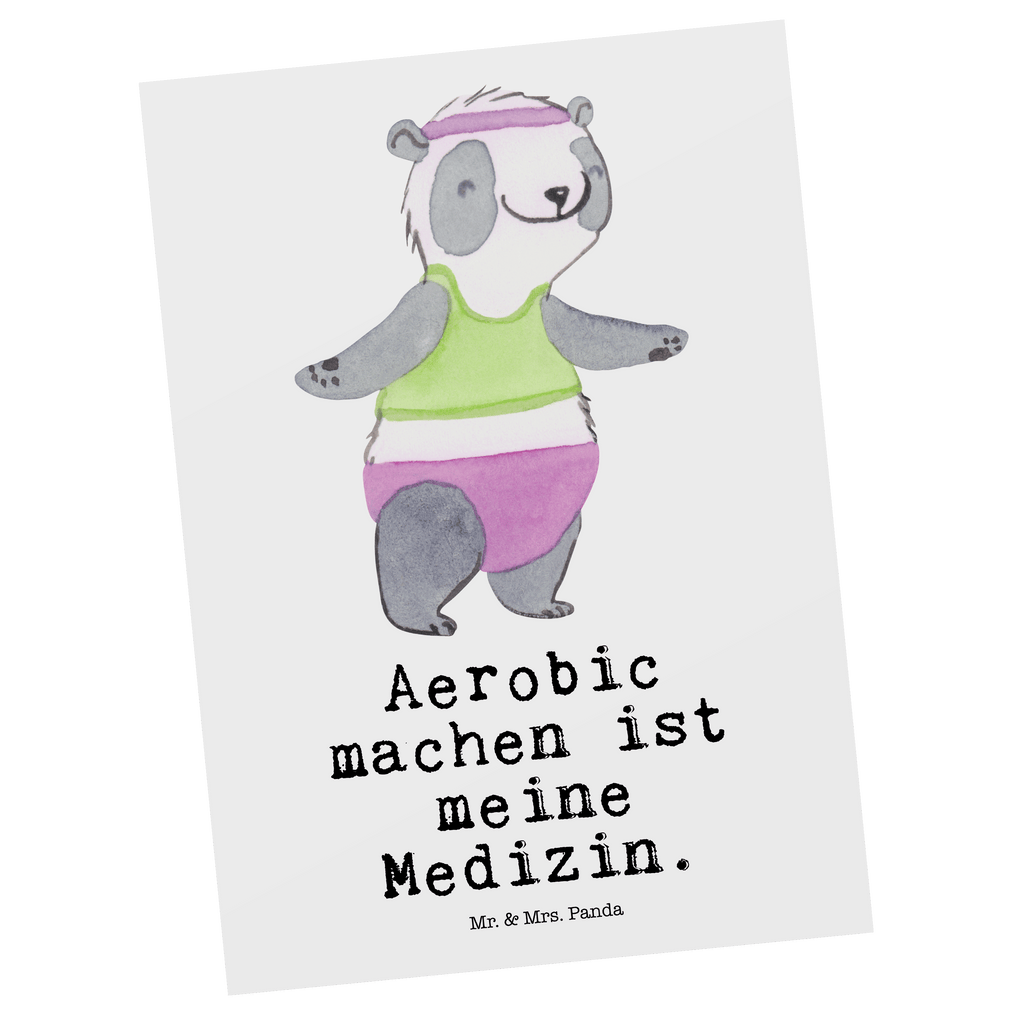 Postkarte Panda Aerobic Medizin Postkarte, Karte, Geschenkkarte, Grußkarte, Einladung, Ansichtskarte, Geburtstagskarte, Einladungskarte, Dankeskarte, Ansichtskarten, Einladung Geburtstag, Einladungskarten Geburtstag, Geschenk, Sport, Sportart, Hobby, Schenken, Danke, Dankeschön, Auszeichnung, Gewinn, Sportler, Aerobic, Aerobic Fitness, Fitnessstudio