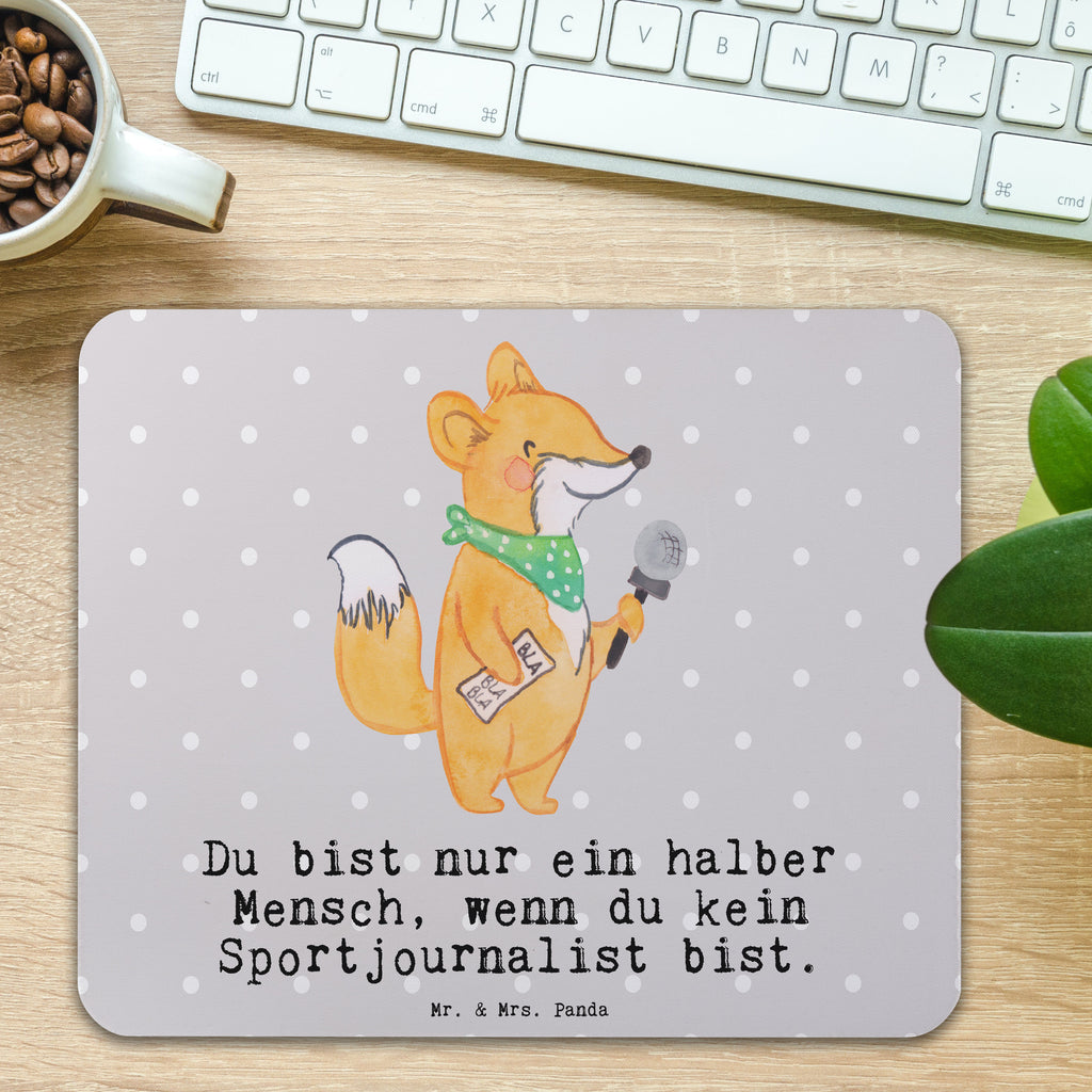 Mauspad Sportjournalist mit Herz Mousepad, Computer zubehör, Büroausstattung, PC Zubehör, Arbeitszimmer, Mauspad, Einzigartiges Mauspad, Designer Mauspad, Mausunterlage, Mauspad Büro, Beruf, Ausbildung, Jubiläum, Abschied, Rente, Kollege, Kollegin, Geschenk, Schenken, Arbeitskollege, Mitarbeiter, Firma, Danke, Dankeschön, Sportjournalist, Journalist, Reporter, Redakteur, Pressebüro, Studium