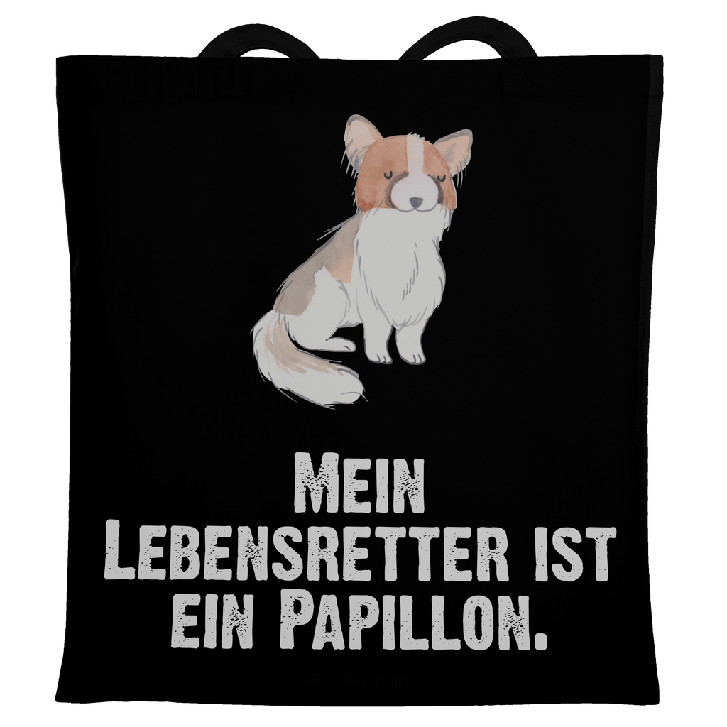 Tragetasche Papillon Lebensretter Beuteltasche, Beutel, Einkaufstasche, Jutebeutel, Stoffbeutel, Tasche, Shopper, Umhängetasche, Strandtasche, Schultertasche, Stofftasche, Tragetasche, Badetasche, Jutetasche, Einkaufstüte, Laptoptasche, Hund, Hunderasse, Rassehund, Hundebesitzer, Geschenk, Tierfreund, Schenken, Welpe, Kontinentaler Zwergspaniel, Papillon